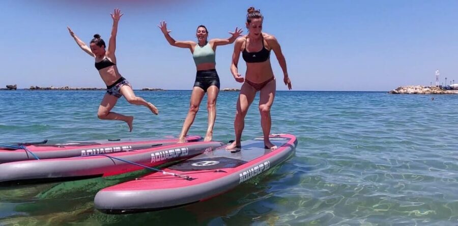Chania: Morning or Sunset Stand-up Paddleboard Pilates - Photos after class: a memory you don’t have to manage
