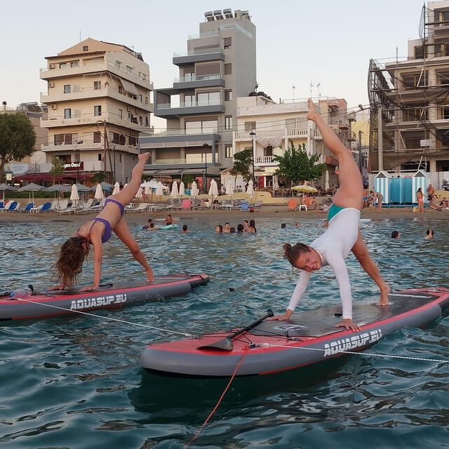 Chania: Morning or Sunset Stand-up Paddleboard Pilates - Price and value: is $42 for a 1-hour core workout fair?
